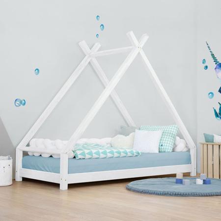Picture of Benlemi® Children's house bed TAHUKA 200x90 White