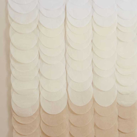 Ginger Ray® Tissue Paper Disc Party Backdrop Neutral Ombre