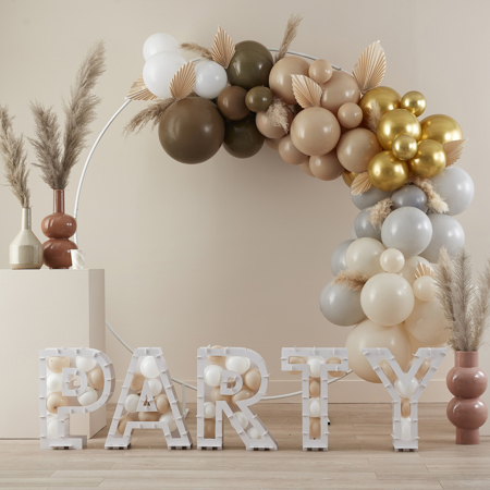 Picture of Ginger Ray® Taupe, Brown & Nude Balloon Arch Kit