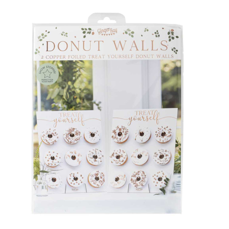 Ginger Ray® Rose Gold Treat Yourself Double Donut Wall Holders
