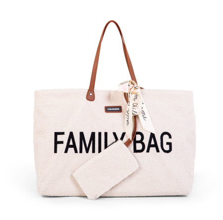 Picture of Childhome® Family bag Teddy White
