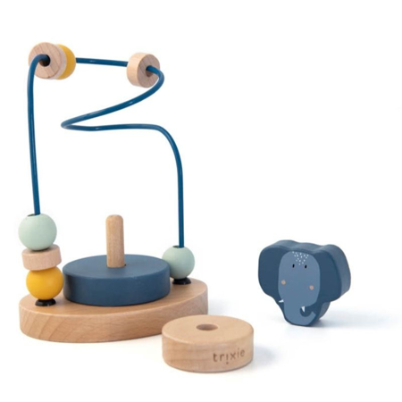 Trixie Baby® Wooden beads maze - Mr. Elephant