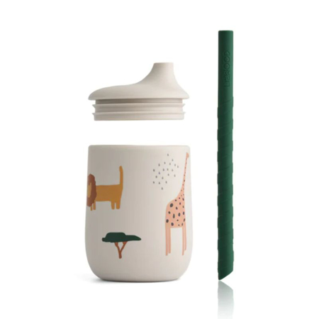 Picture of Liewood® Ellis Sippy Cup Miauw Safari Sandy Mix