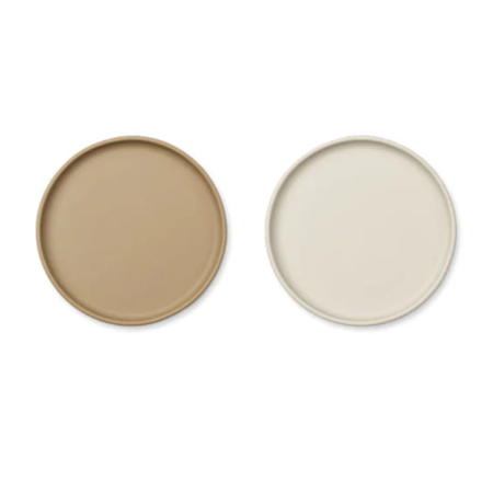Picture of Liewood® Gabriel plate 2-pack Oat/Sandy Mix