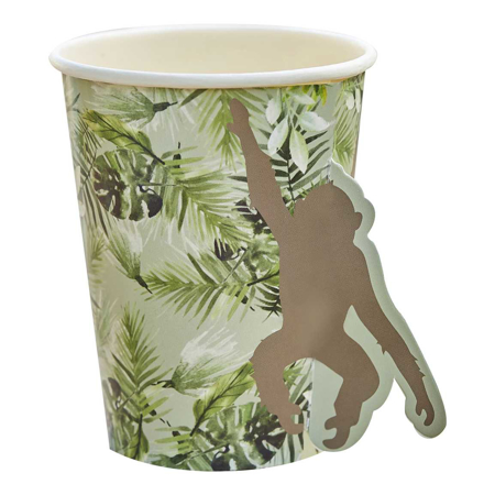 Picture of Ginger Ray® Monkey Party Paper Cups 8 pcs.