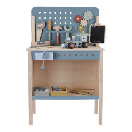 Picture of Little Dutch® Children's workbench with tool belt Blue