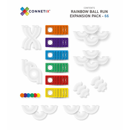 Picture of Connetix® Magnetic Tiles Ball Run Expansion Pack 66 pcs.