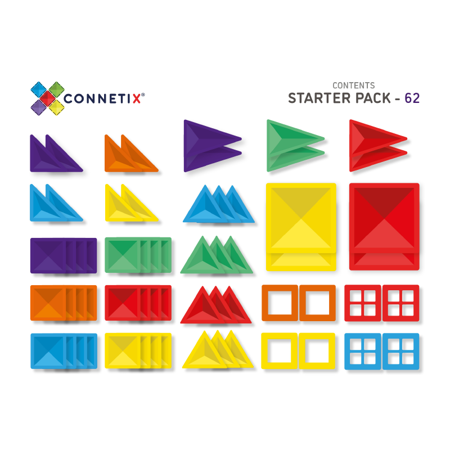 Picture of Connetix® Magnetic Tiles Starter Pack 62 pcs.