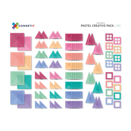 Connetix® Magnetic Tiles Pastel Ball Run Pack 106 pcs.