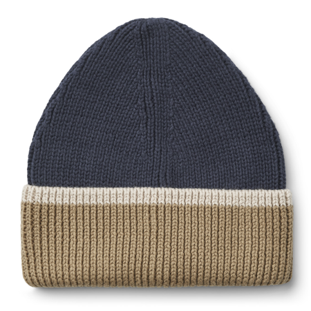 Picture of Liewood® Ezra Beanie - Midnight Navy / Oat Mix