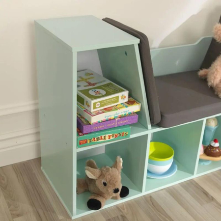 KidKratft® Bookcase with reading nook - Mint