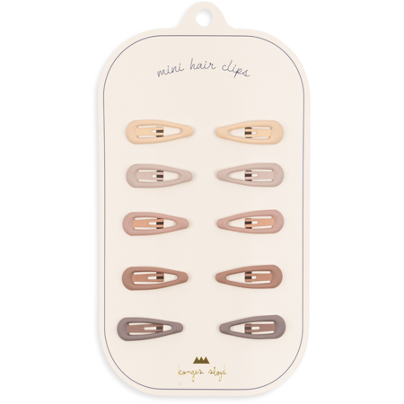 Picture of Konges Sløjd® 10-pack Baby Hair Clips Drop Rouge Pack