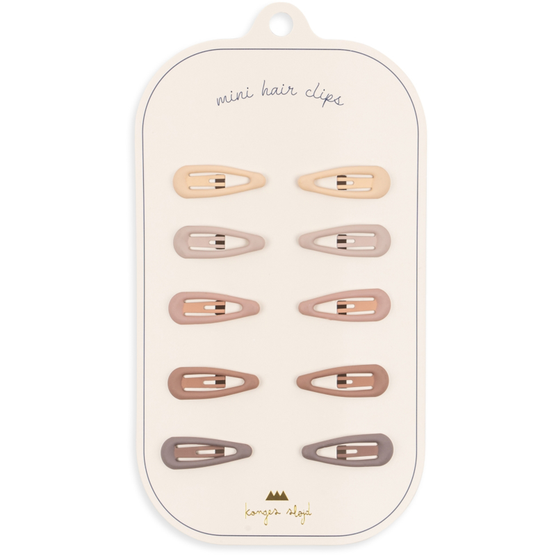 Picture of Konges Sløjd® 10-pack Baby Hair Clips Drop Rouge Pack