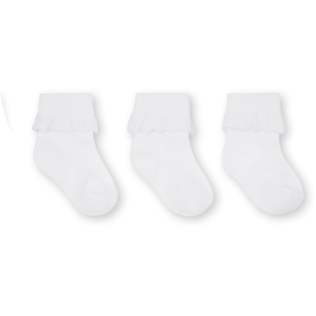 Picture of Konges Sløjd® Rib Socks 3 pack Optic White (19-21)