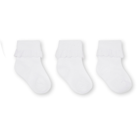 Picture of Konges Sløjd® Rib Socks 3 pack Optic White (25-28)