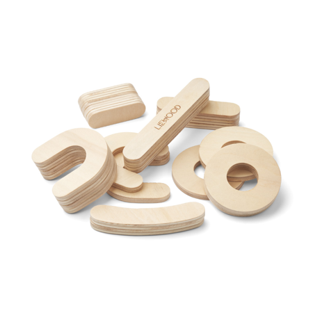Picture of Liewood® Magnetic Numbers Jota Dusty Natural Wood