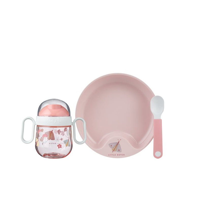 Picture of Little Dutch® Baby dinnerware 3-piece set Flowers & Butterflies