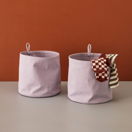 Kids Concept® Storage textile cylinder 2pcs Lilac 