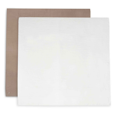 Picture of Jollein® Muslin multi cloth small 115x115 Biscuit/Ivory (2pack)
