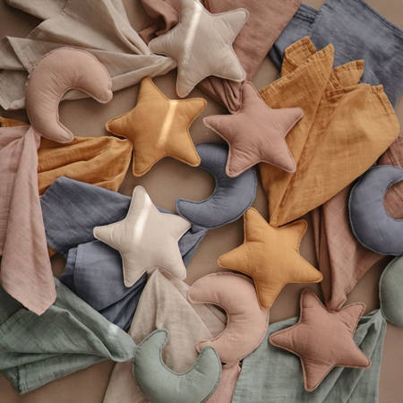Picture of Mushie® Lovey Blanket Star Fog