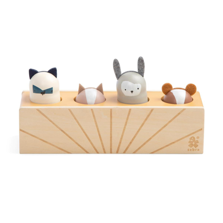 Picture of Sebra® Wooden pop up toy Animals Woodland