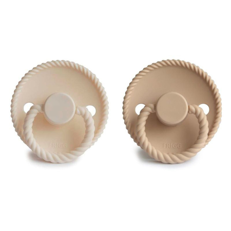 Frigg® Rope Pacifiers Silicone Cream/Croissant 