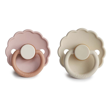 Frigg® Natural rubber Pacifier Daisy Biscuit/Cream 