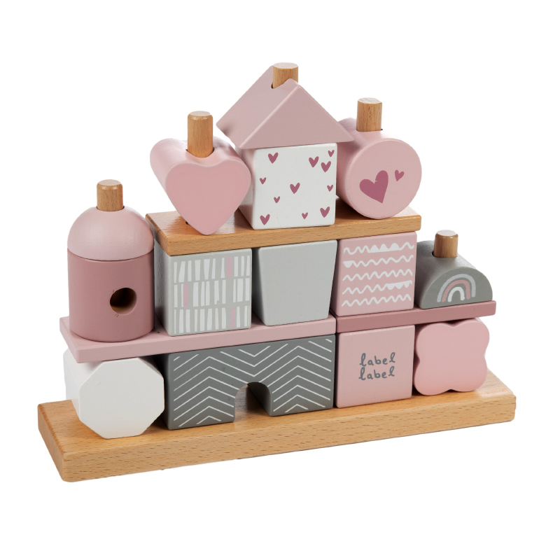 Picture of Label Label® Stacking Blocks Pink