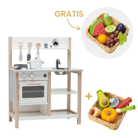 Picture of Kids Concept® Kitchen Natural/White SET