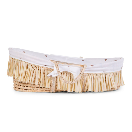 Picture of Childhome® Moses Basket Cover Jersey - Gold Hearts