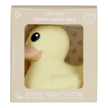 Hevea® Mini Rubber Duck Eggnog Yellow