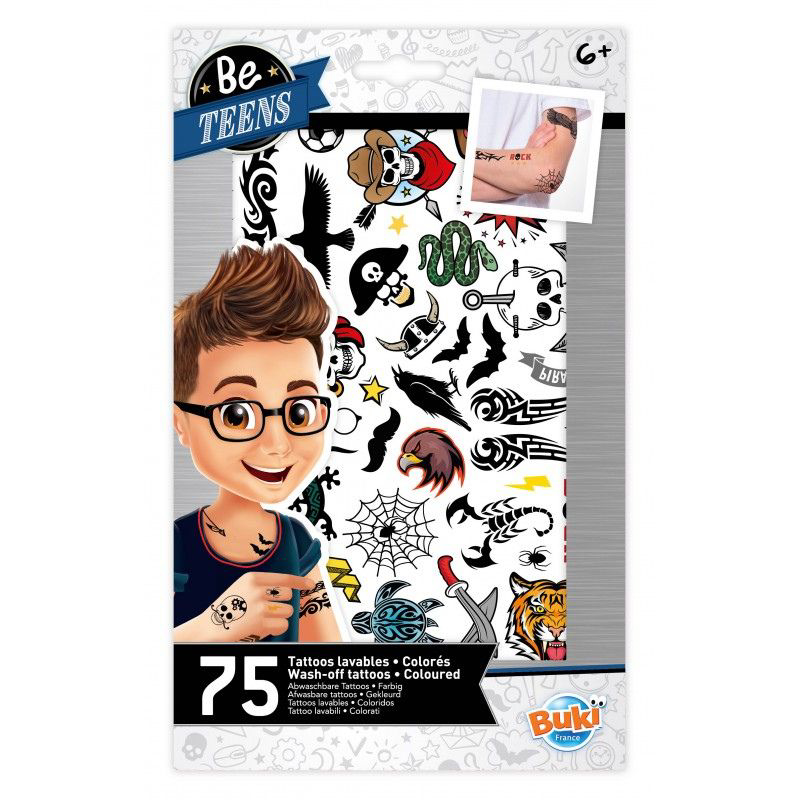 Picture of Buki® 75 wash-off tattoos - Rock