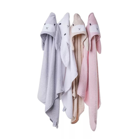 Effiki® Bunny Effik Hooded Towel White 75x75