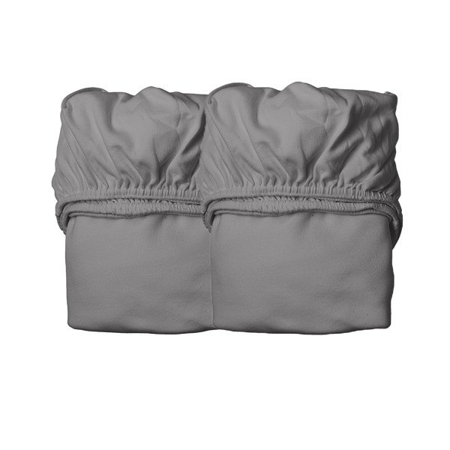 Picture of Leander® Sheet for Baby Cot 2 pcs. Cool Grey 120x60
