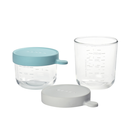Picture of Beaba® Glass&Silicone Containers 2-Set Airy Green/Light Mist