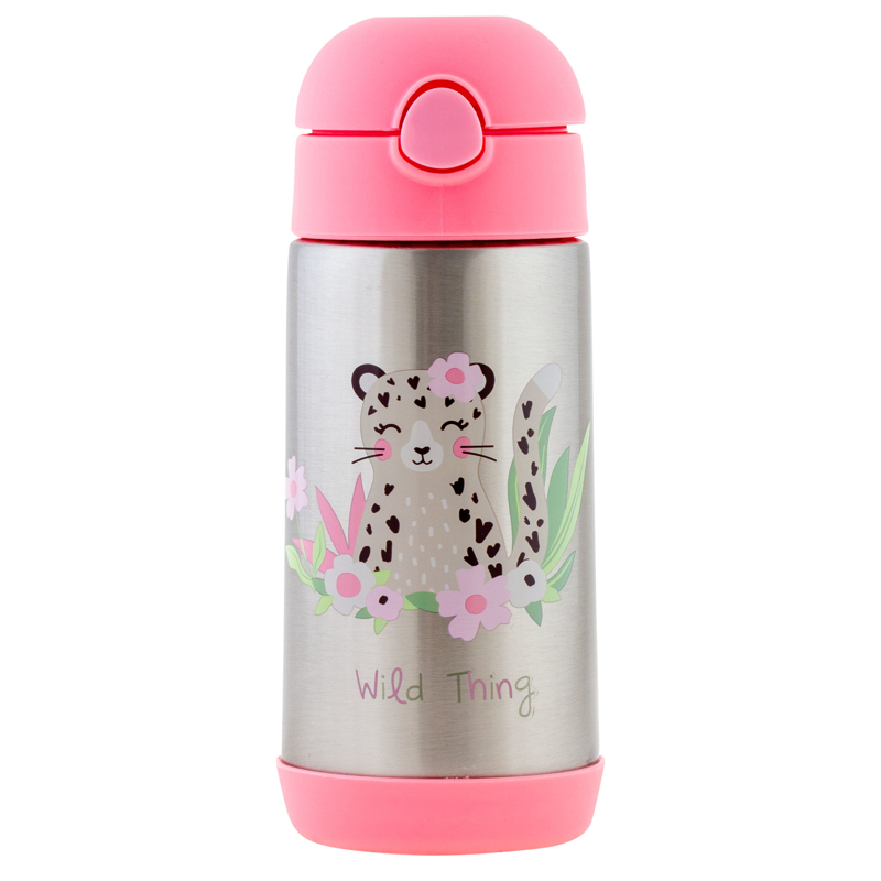 Picture of Stephen Joseph® Double Wall Stainless Steel Bottle Leopard