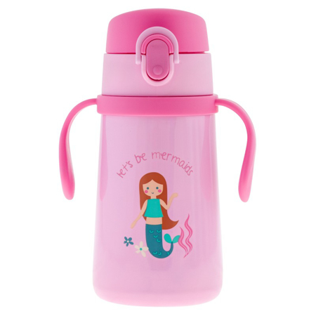 Picture of Stephen Joseph® Double Wall Stainless Steel Bottle with handle Mermaid