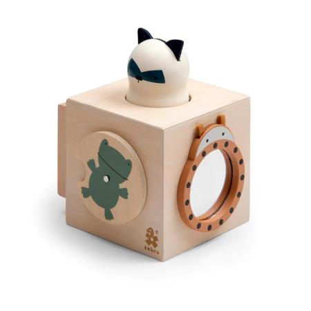 Picture of Sebra® Wooden activity cube Woodland