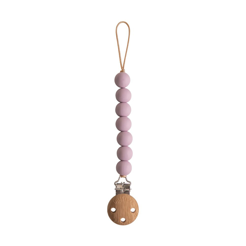 Picture of Mushie® Pacifier Clips Halo Soft Lilac