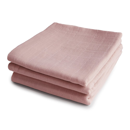 Picture of Mushie® Muslin Cloth 3-pack Blush 60x60