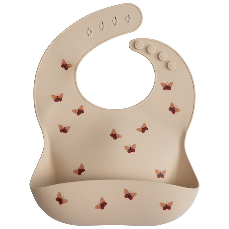 Picture of Mushie® Silicone Bib Butterflies