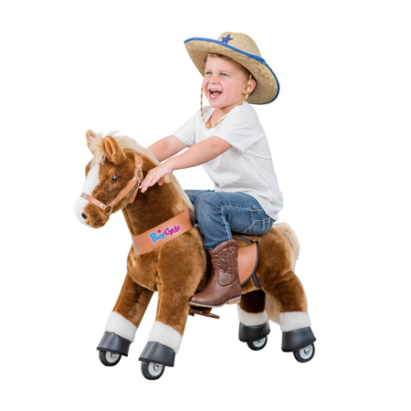 Picture of PonyCycle® Horse on the wheels - Brown with White Hoof (3-5Y)