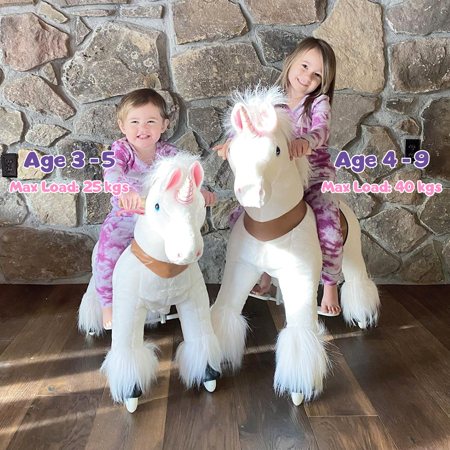 Picture of PonyCycle® Horse on the wheels - White Unicorn (3-5Y)