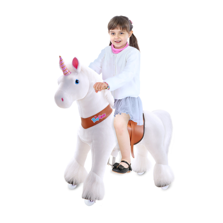 Picture of PonyCycle® Horse on the wheels - White Unicorn (4-8Y)