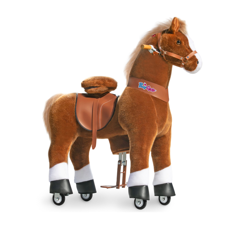 Picture of PonyCycle® Horse on the wheels - Brown with White Hoof (7+Y)