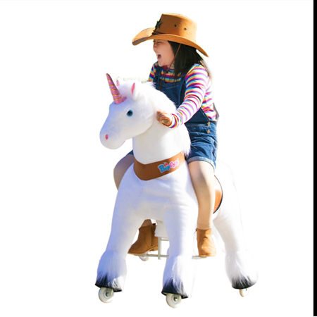 Picture of PonyCycle® Horse on the wheels - White Unicorn (7+Y)