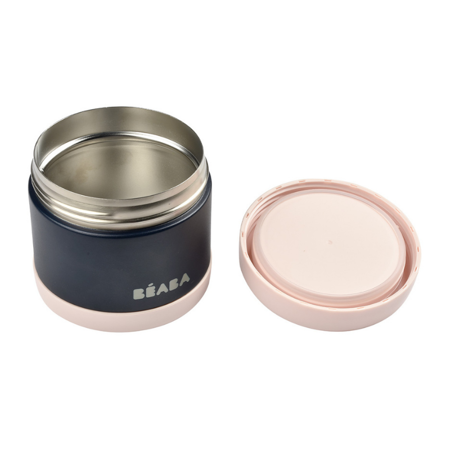 Beaba® Stainless Steel Portion 500ml Light Pink/Dark Blue