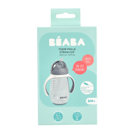 Picture of Beaba® Straw cup 300ml Mineral Grey