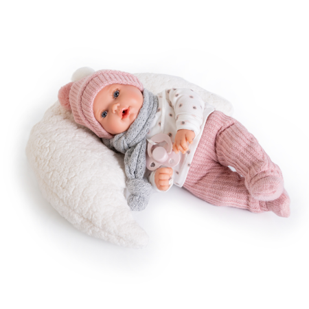 Picture of Antonio Juan® Kika Realistic doll with sounds and soft textile body 27cm