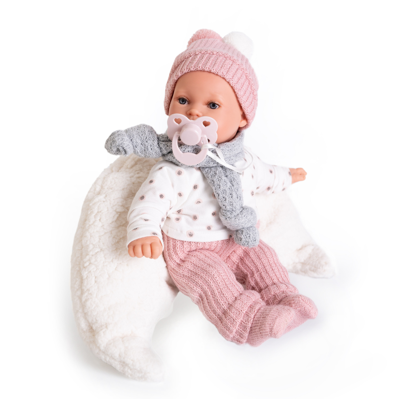 Picture of Antonio Juan® Kika Realistic doll with sounds and soft textile body 27cm